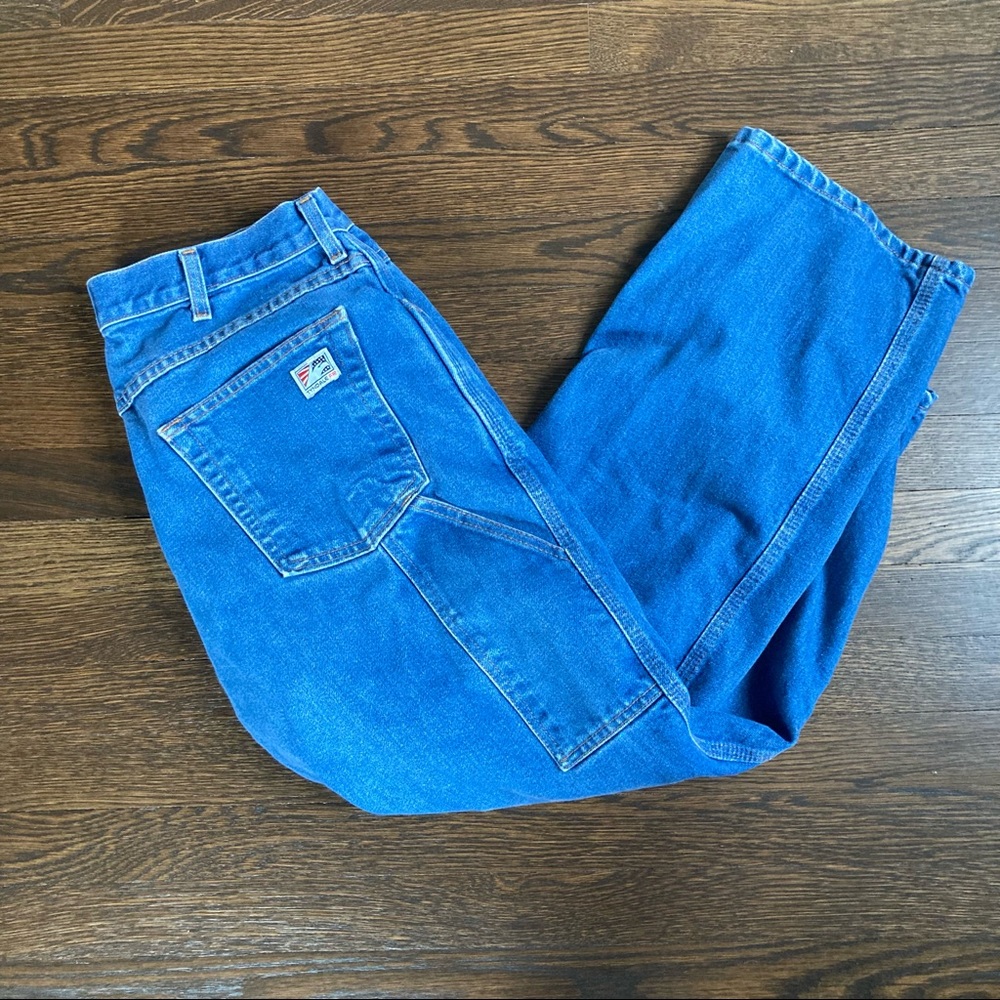 Tyndale Fr Flame Resistant Jeans Mens Carpenter measures 31.5x27 Blue
